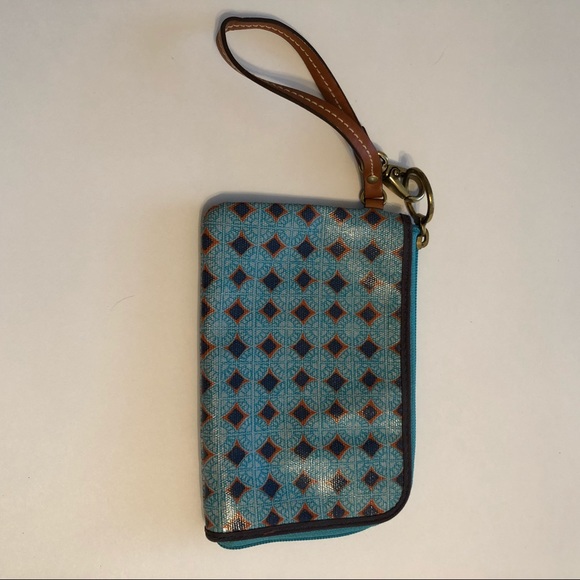 Fossil multicolor wristlet Blue/bright orange - Picture 4 of 5